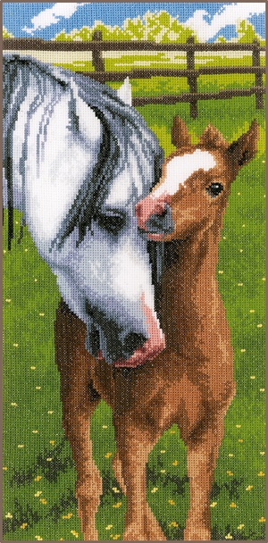 Cheval avec poulain
