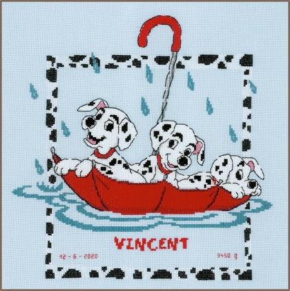 Kit de Point de Croix - Coussin Disney 101 Dalmatiens - Vervaco