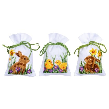 Sac Poutpourri: Lapins avec poussins