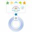 Ruban adhésif décoratif 15mm - Let's Celebrate, Party Time