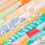 Hime Adeline Klam Furoshiki - Japanese Apricot Light Orange/Mint