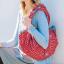 Isa Monyo Reversible Furoshiki - Chrysanthemum Red/Blue