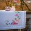 Chemin de table - Fleurs et papillons