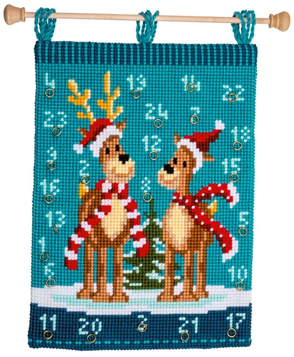 Décoration murale - Elk with scarves
