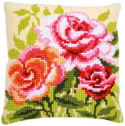 Coussin : Des roses