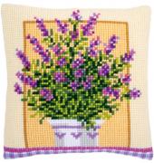 Coussin : Lavande en pot