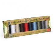 Set fils à coudre 100% polyester recyclé - Basic