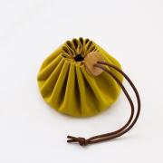 Pochette en cuir - Jaune