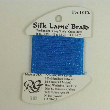 Silk Lame\' Braid - SL83 Dark Turquoise