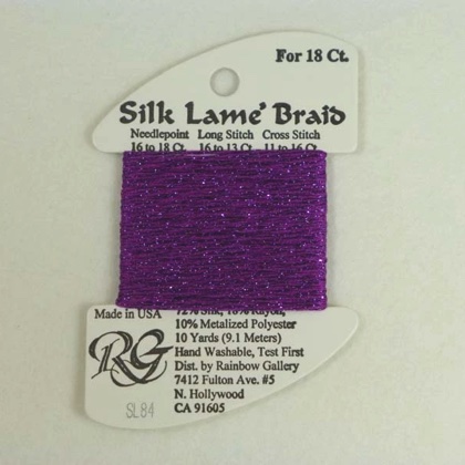 Silk Lame\' Braid - SL84 Dark Orchid