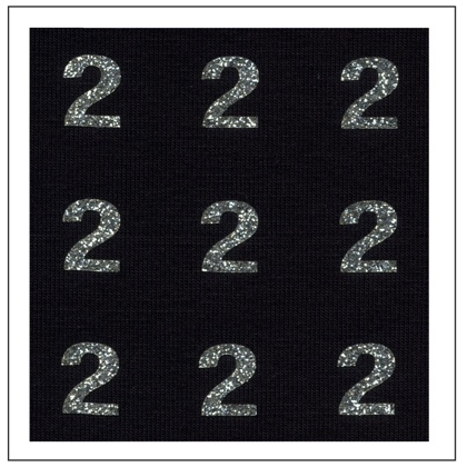 Chiffres Glitter - \"2\"