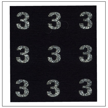 Chiffres Glitter - \"3\"