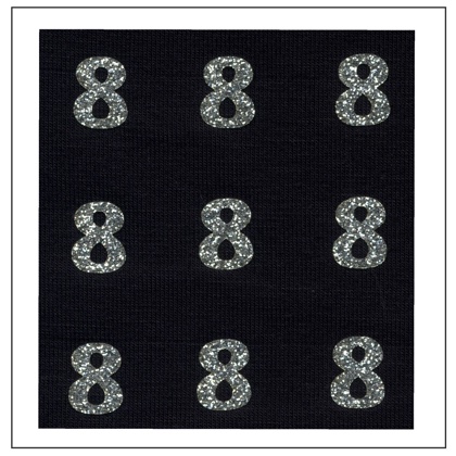Chiffres Glitter - \"8\"
