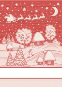 Serviette - Snow Lurex - Rouge