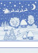 Serviette - Snow Lurex - Bleu