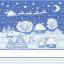 Serviette - Snow Lurex - Bleu