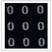 Chiffres Glitter - "0" (ZERO)