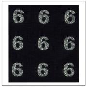 Chiffres Glitter - "6"