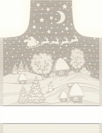 Tablier Snow Lurex - Ecru