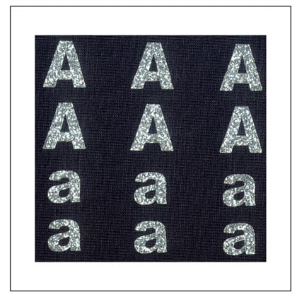 Lettres Glitter - \"A\" \"a\"