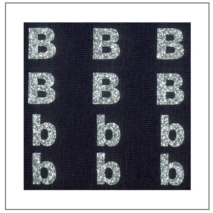 Lettres Glitter - \"B\" \"b\"