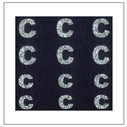 Lettres Glitter - \"C\" \"c\"