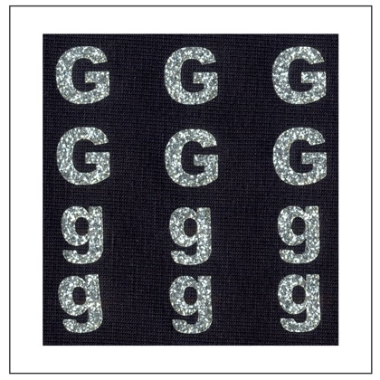 Lettres Glitter - \"G\" \"g\"