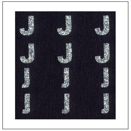 Lettres Glitter - \"J\" \"j\"