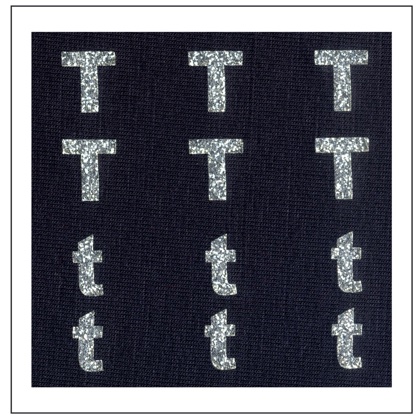Lettres Glitter - \"T\" \"t\"