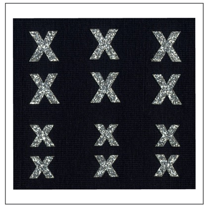 Lettres Glitter - \"X\" \"x\"