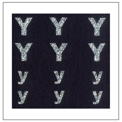 Lettres Glitter - \"Y\" \"y\"