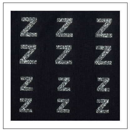 Lettres Glitter - \"Z\" \"z\"