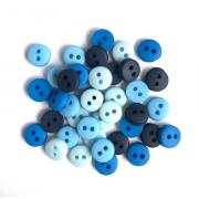 Petits boutons - Bleu et bleu clair 1354