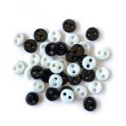 Petits boutons - Blanc et noir Micro 1811