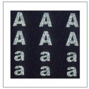 Lettres Glitter - "A" "a"