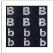 Lettres Glitter - "B" "b"