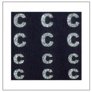 Lettres Glitter - "C" "c"