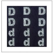 Lettres Glitter - "D" "d"