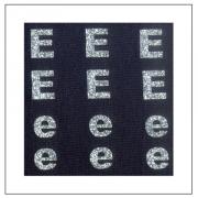 Lettres Glitter - "E" "e"