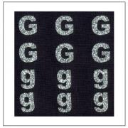 Lettres Glitter - "G" "g"