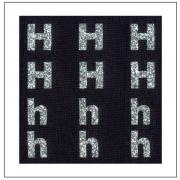 Lettres Glitter - "H" "h"