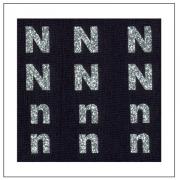 Lettres Glitter - "N" "n"