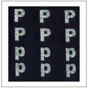 Lettres Glitter - "P" "p"