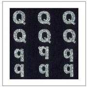 Lettres Glitter - "Q" "q"