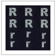 Lettres Glitter - "R" "r"