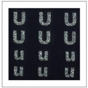 Lettres Glitter - "U" "u"