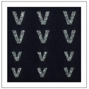 Lettres Glitter - "V" "v"