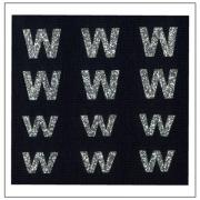 Lettres Glitter - "W" "w"