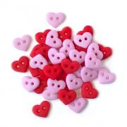 Petits boutons - Valentine Hearts 1827