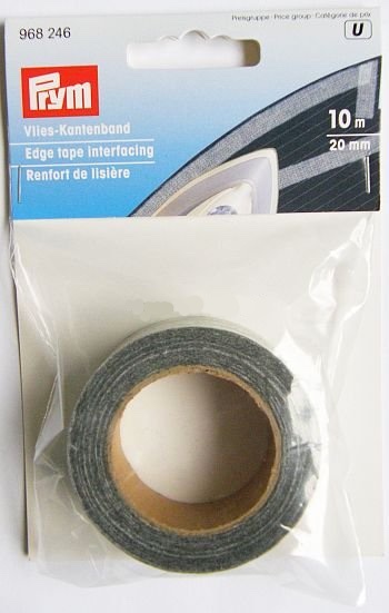 Renfort de lisière, thermocollant - 20mm - Graphite